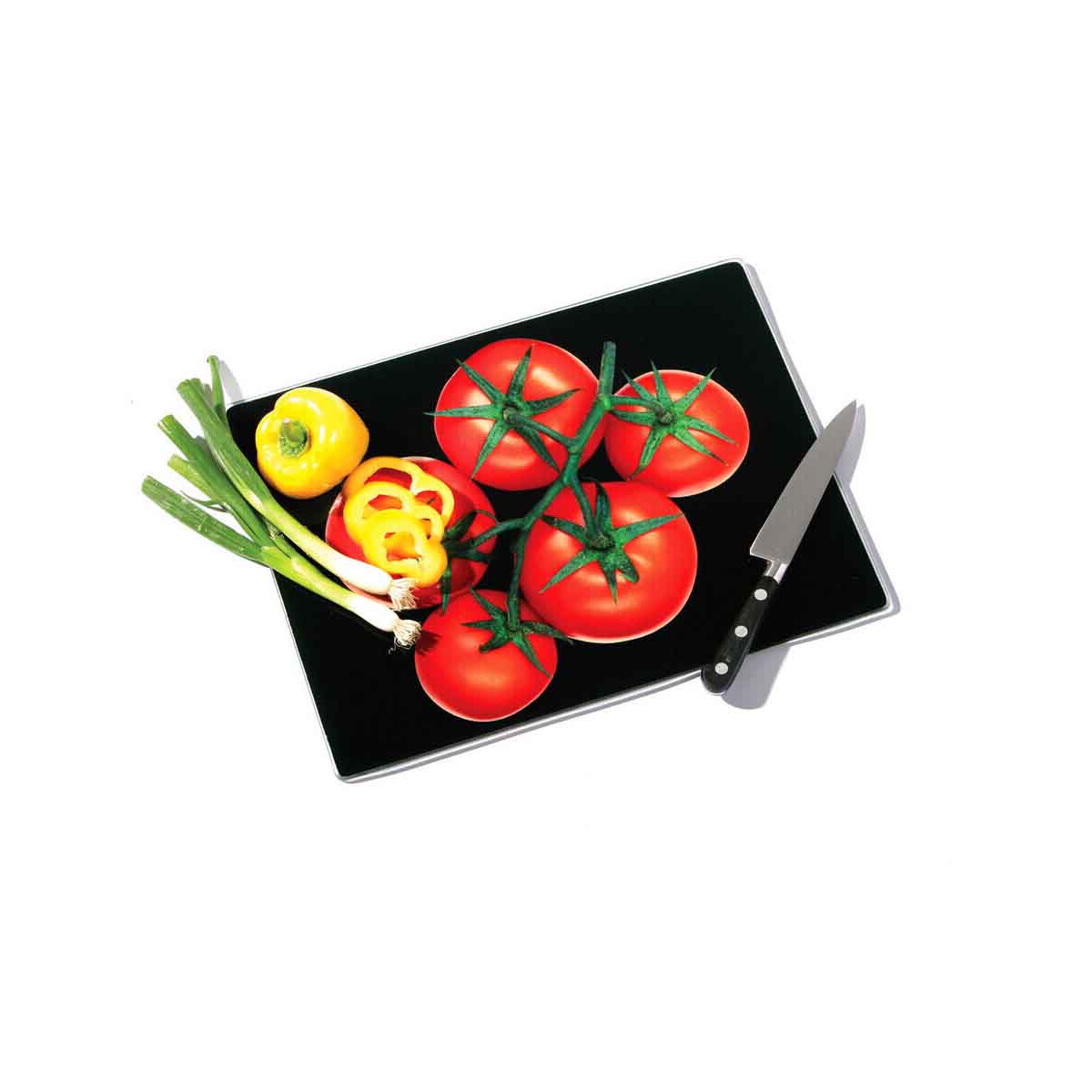 Tomatoes Glass Chopping and Serving Board