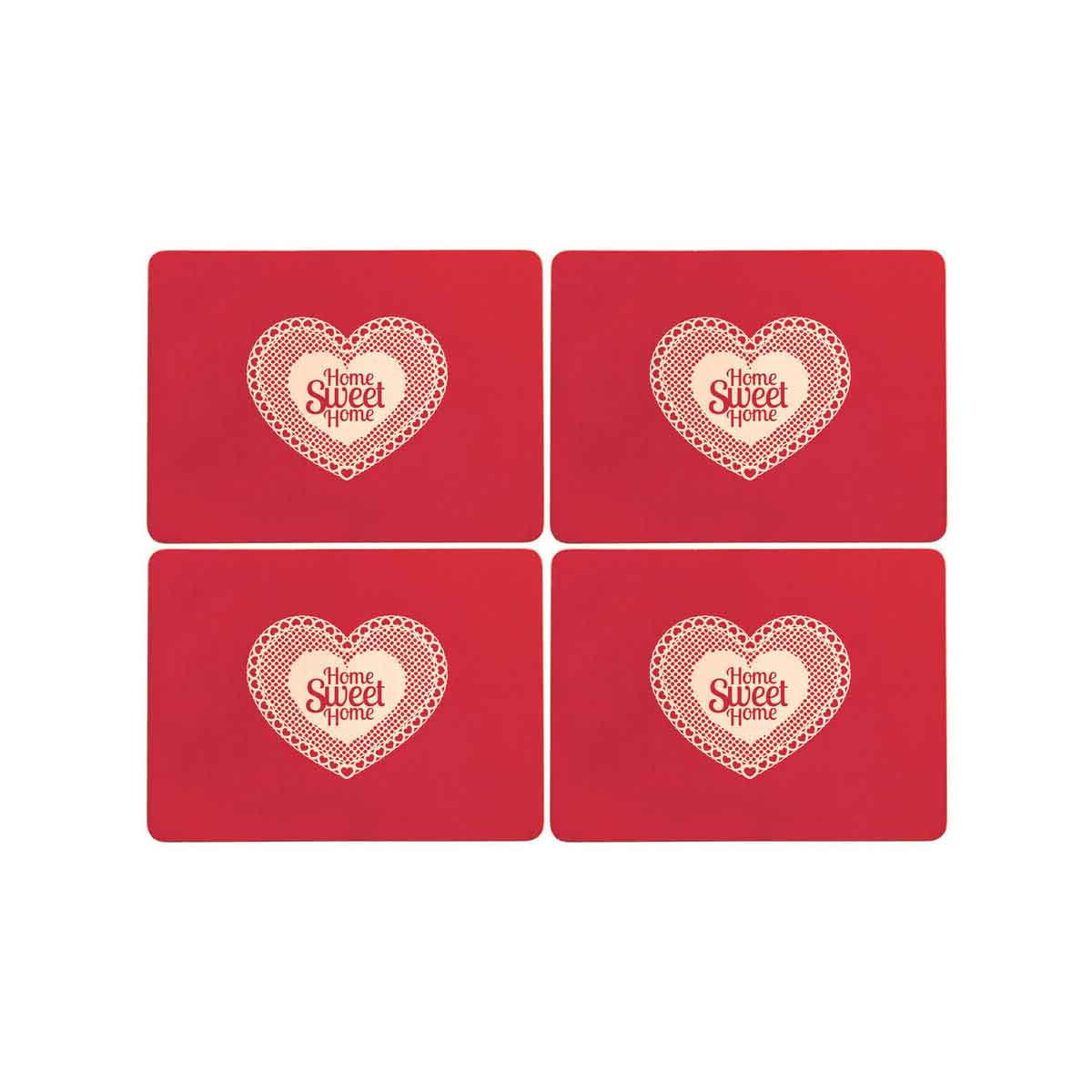 Home Sweet Home Set Of Four Cork Placemats