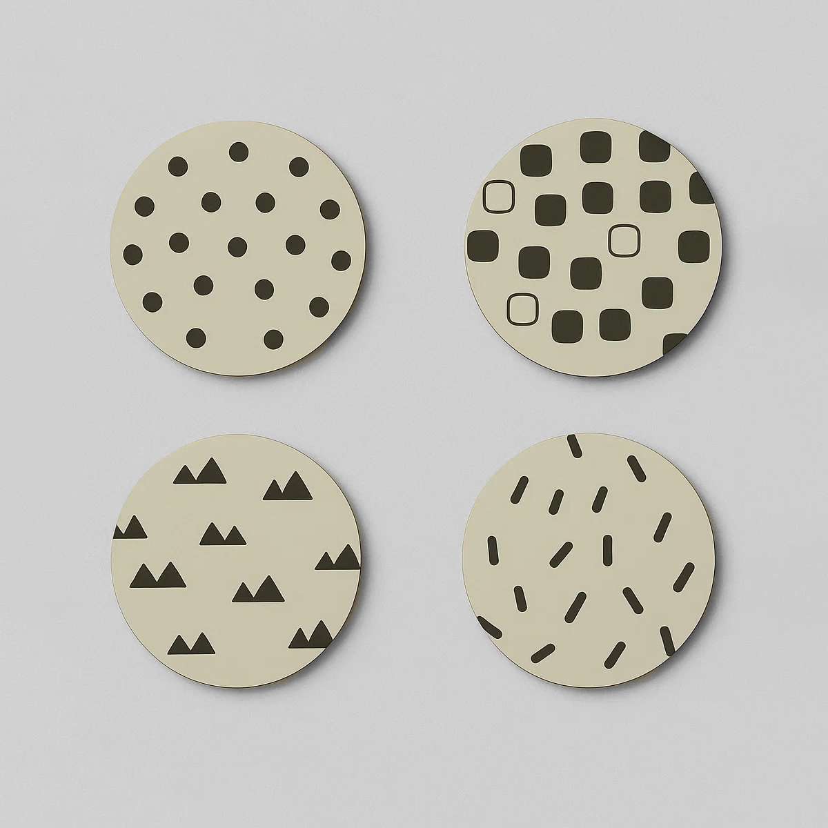 Mimo Set Of 4 Eclectic All Sorts Coaster