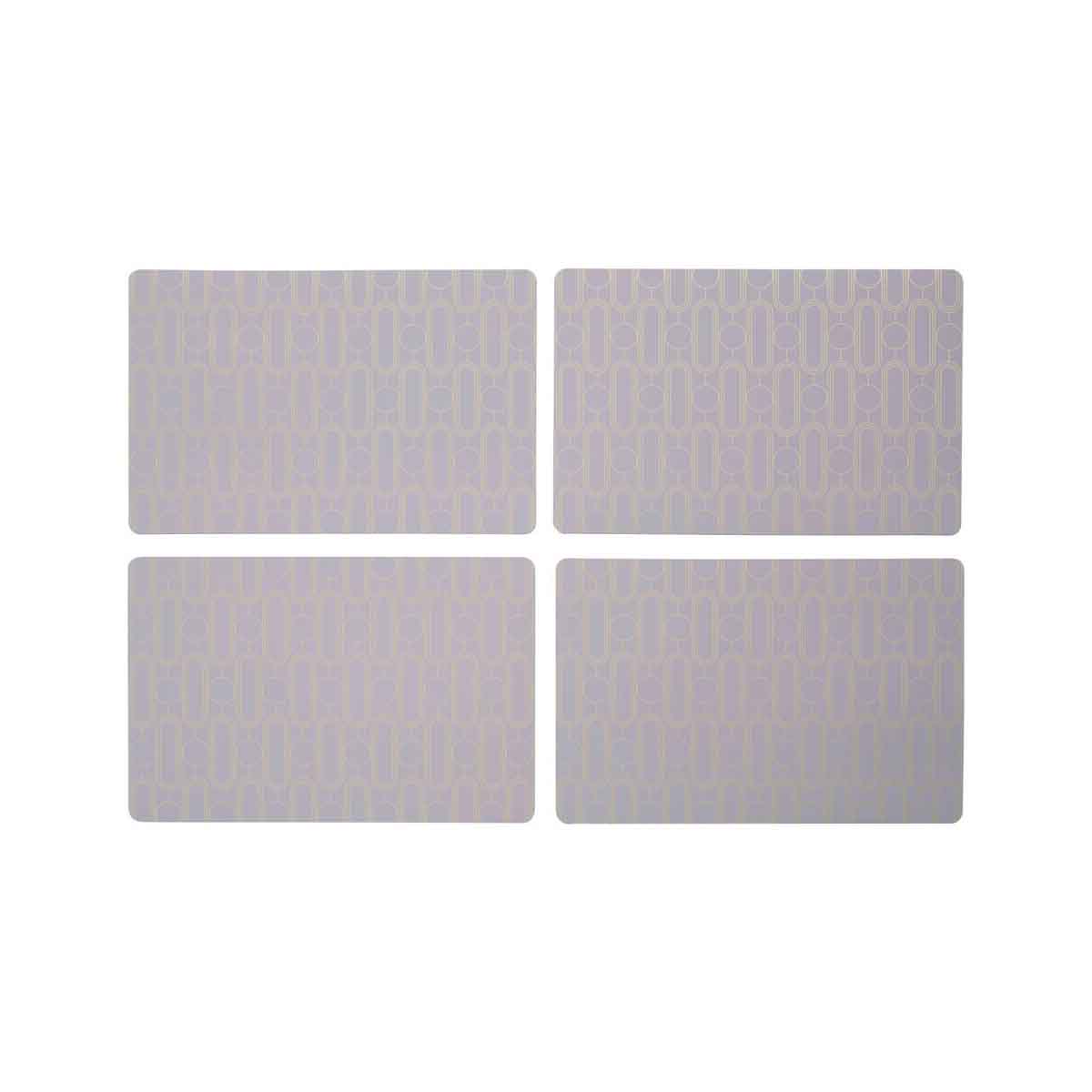 Frosted Deco Set of 4 Lilac Placemats