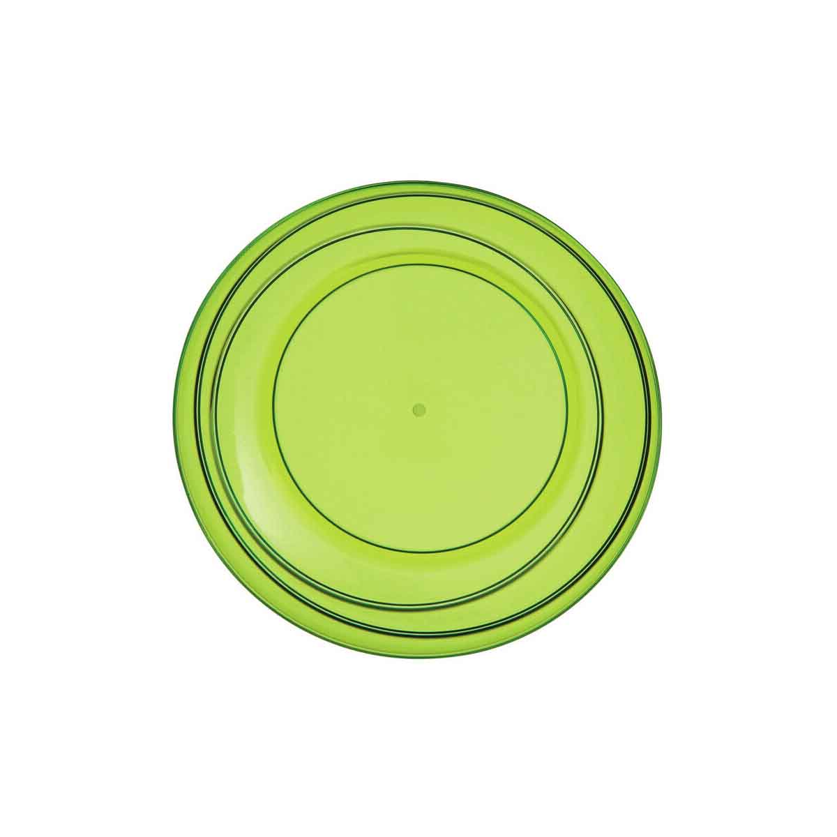 Green Plastic Small Summer Plate