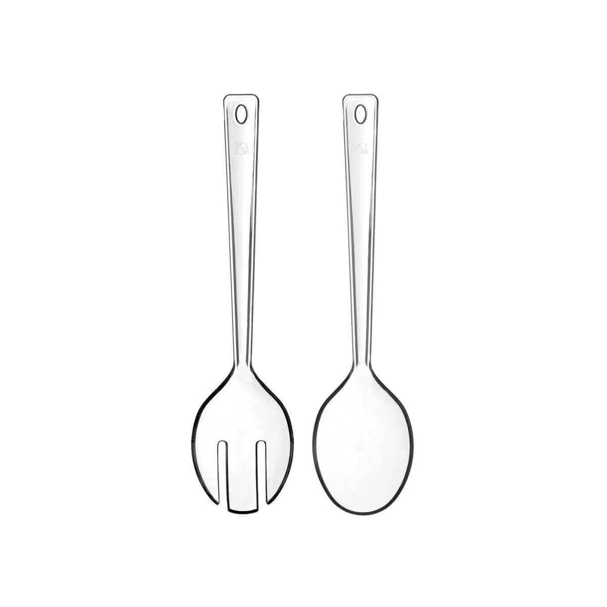 Clear Plastic Summer Salad Servers