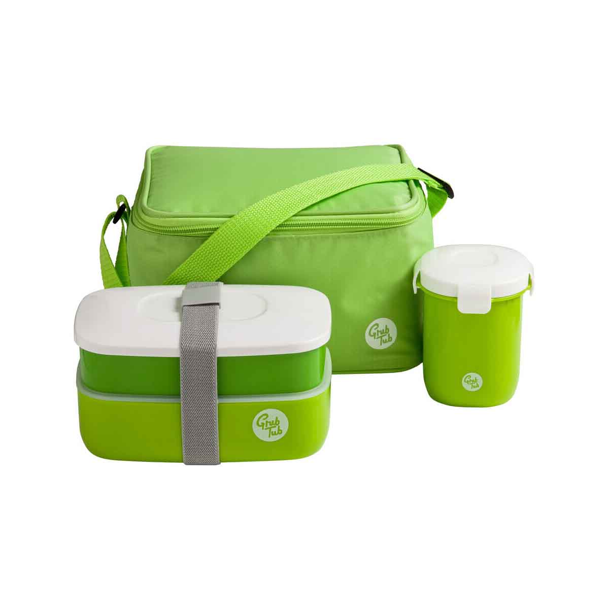 Grub Tub Green 3pc Lunch Box