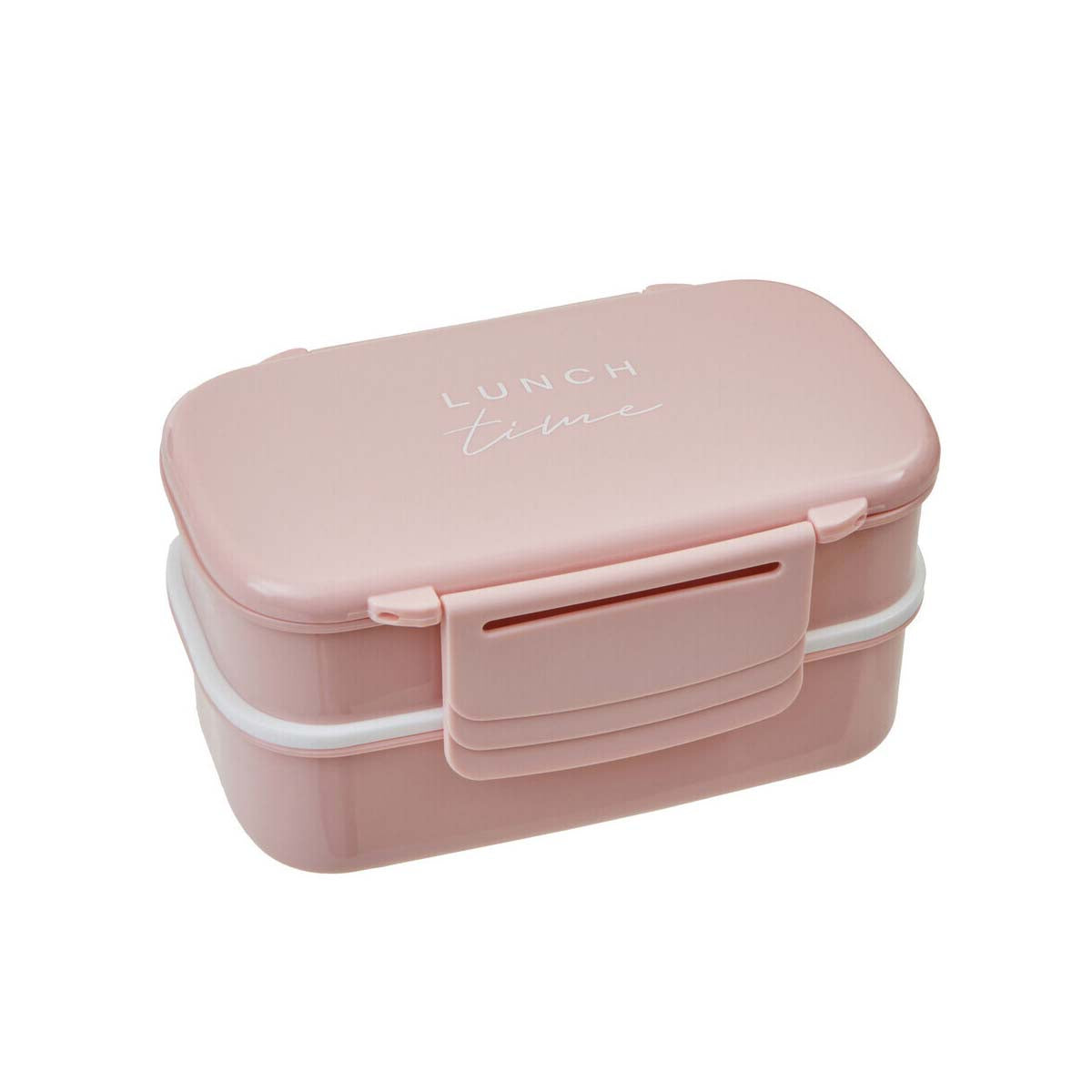 Grub Tub Light Pink Lunch Box With Cutlery