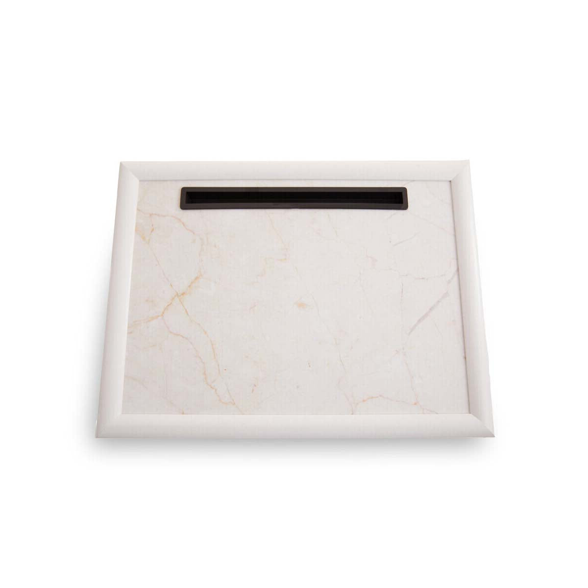 Portada Ecru Marble Lap Tray with Ipad Holder