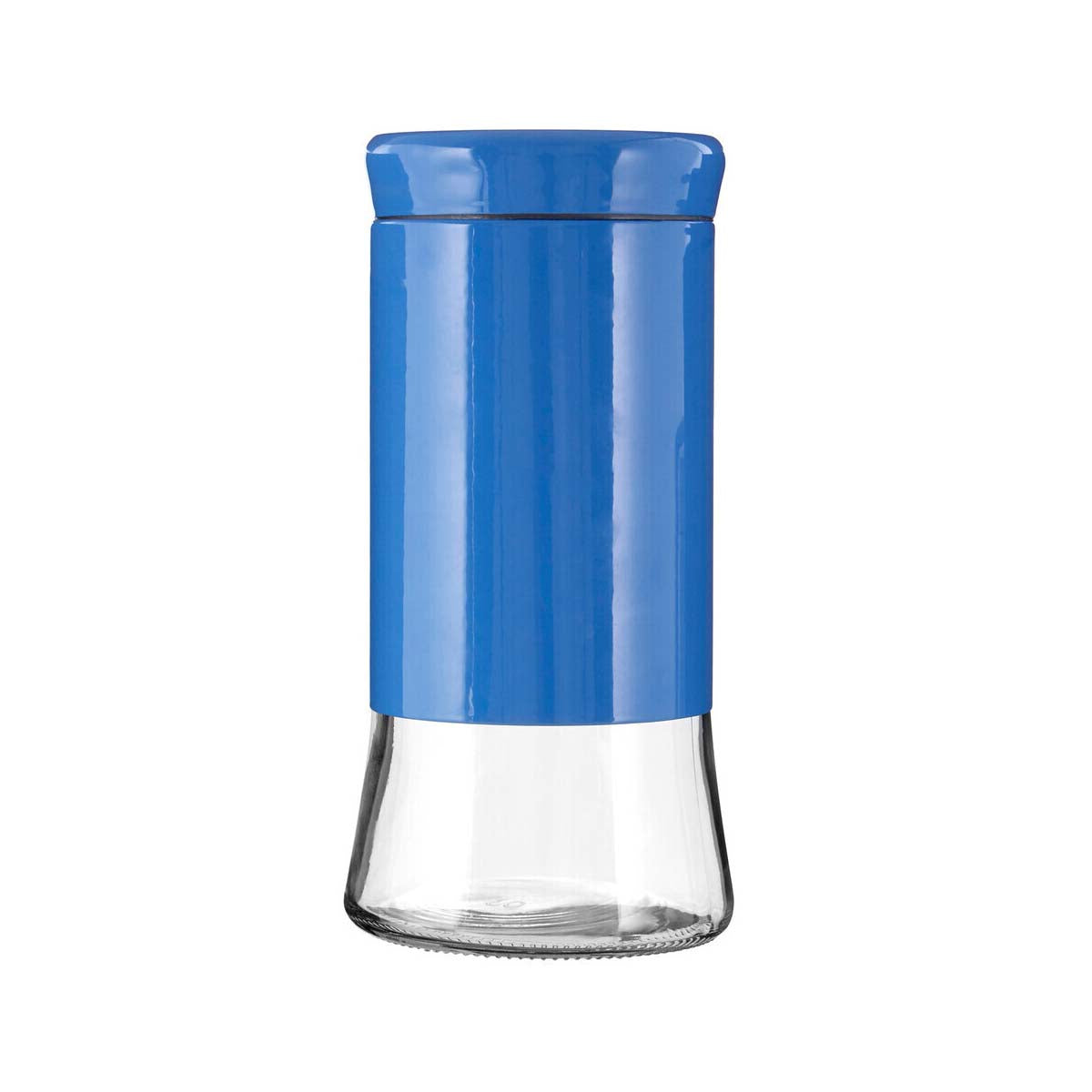 Blue Steel Wrap Glass Storage Jar - 1500ml