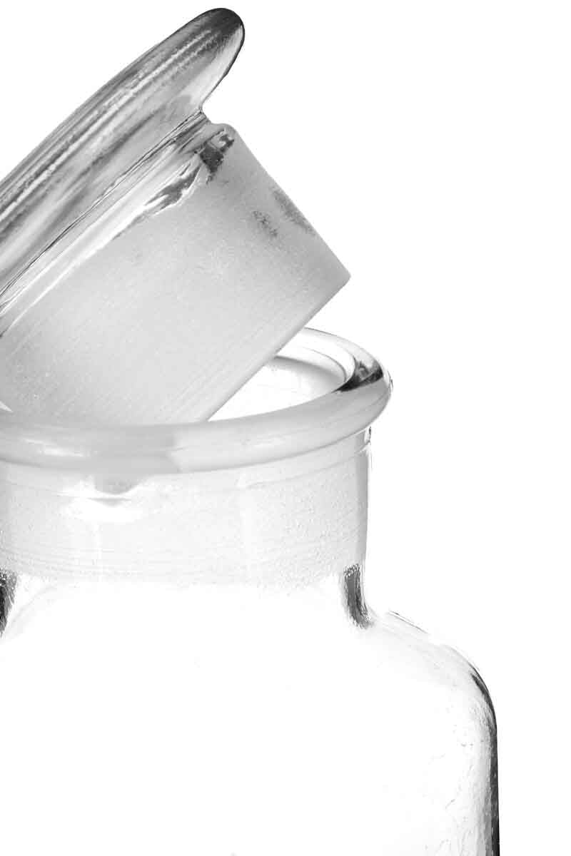 Retro Clear Glass Storage Jar - 500ml