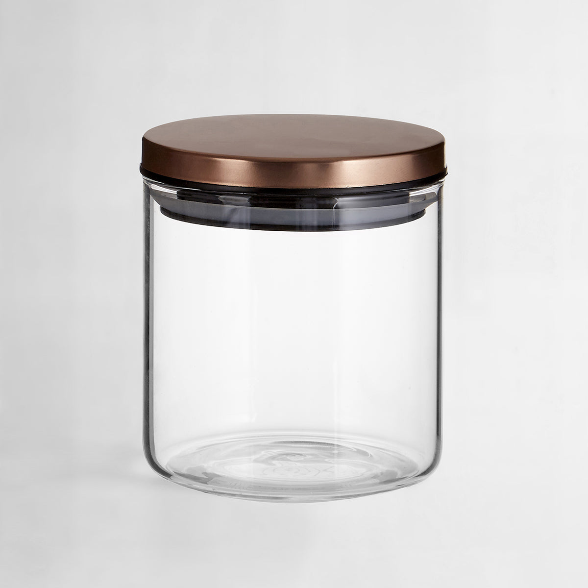 Freska Rose Gold Lid Storage Jar - 550ml