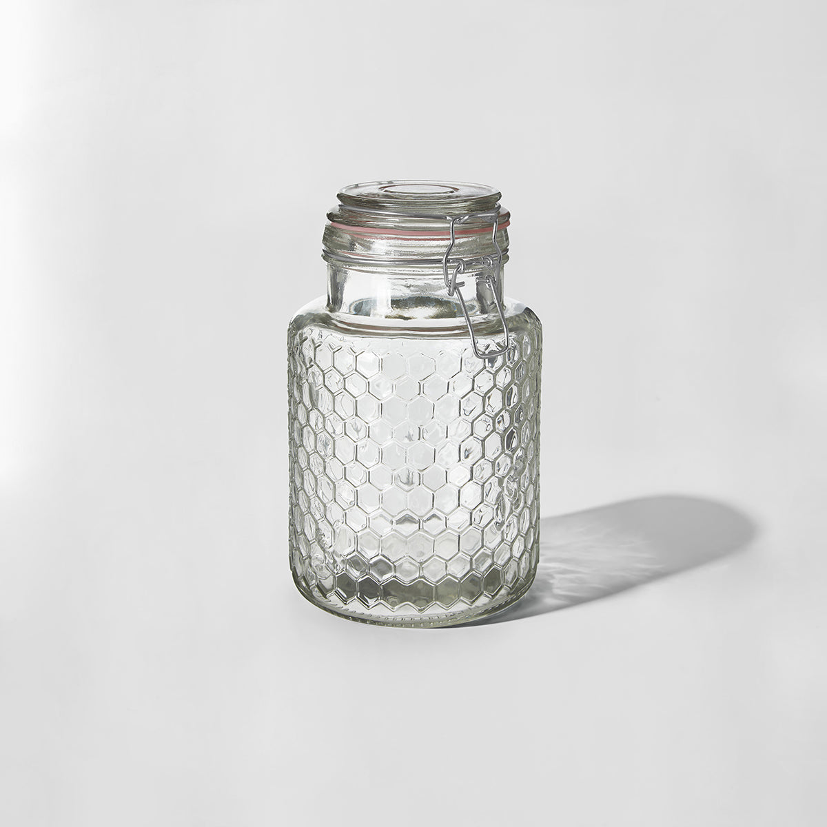 Apiary Pink Seal Small Glass Jar.