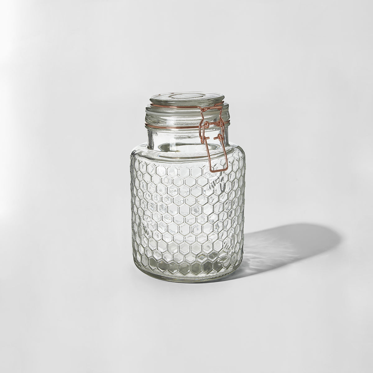 Apiary Rose Gold Wire Small Glass Jar