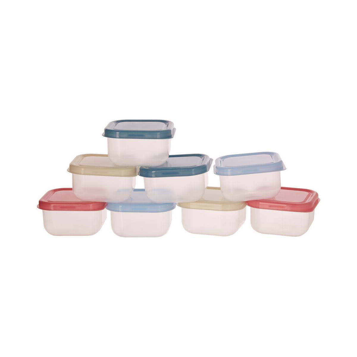 Set of 8 Multicolour Mini Storage Containers