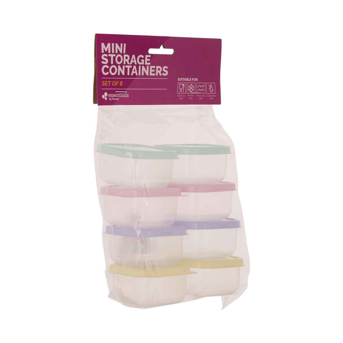 Set of 8 Assorted Mini Storage Containers