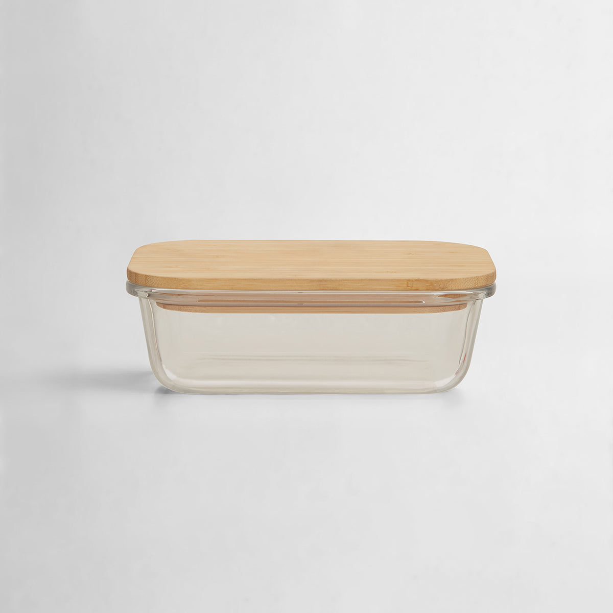 Freska 640ml Glass Container With Bamboo Lid