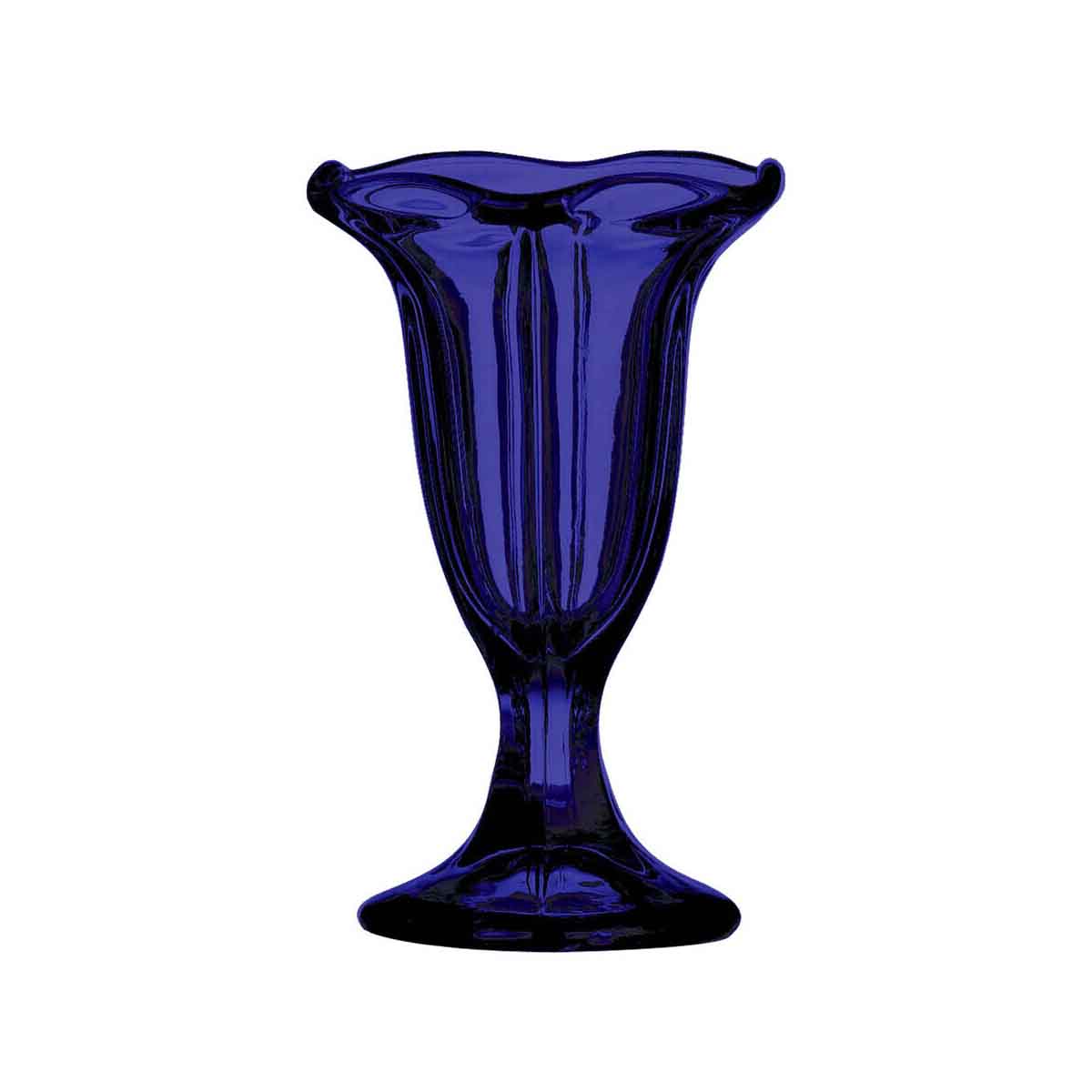 Blue Glass Coloured Sundae Dish