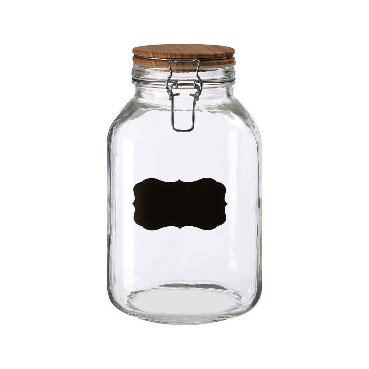 Grocer Large Wooden Lid Storage Jar