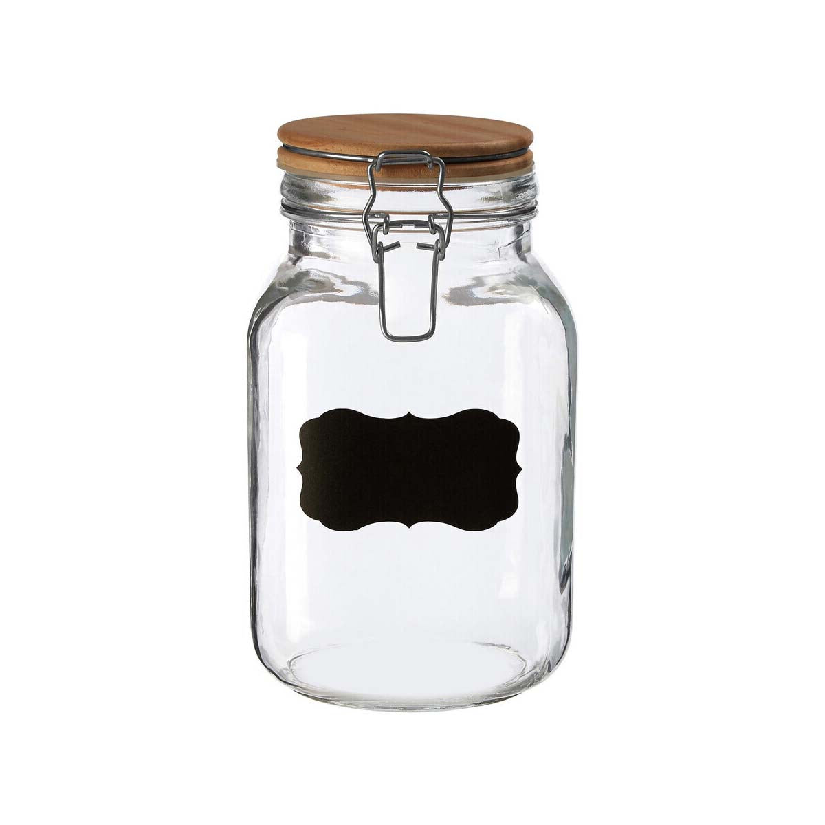 Grocer Medium Storage Jar with Pine Wood Lid