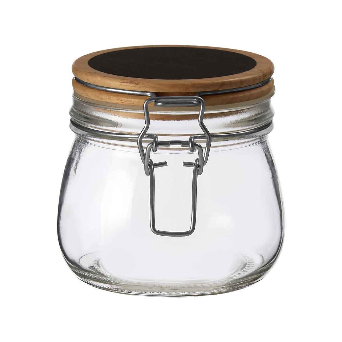 Appert Glass Storage Jar with Wooden Lid 500 ml