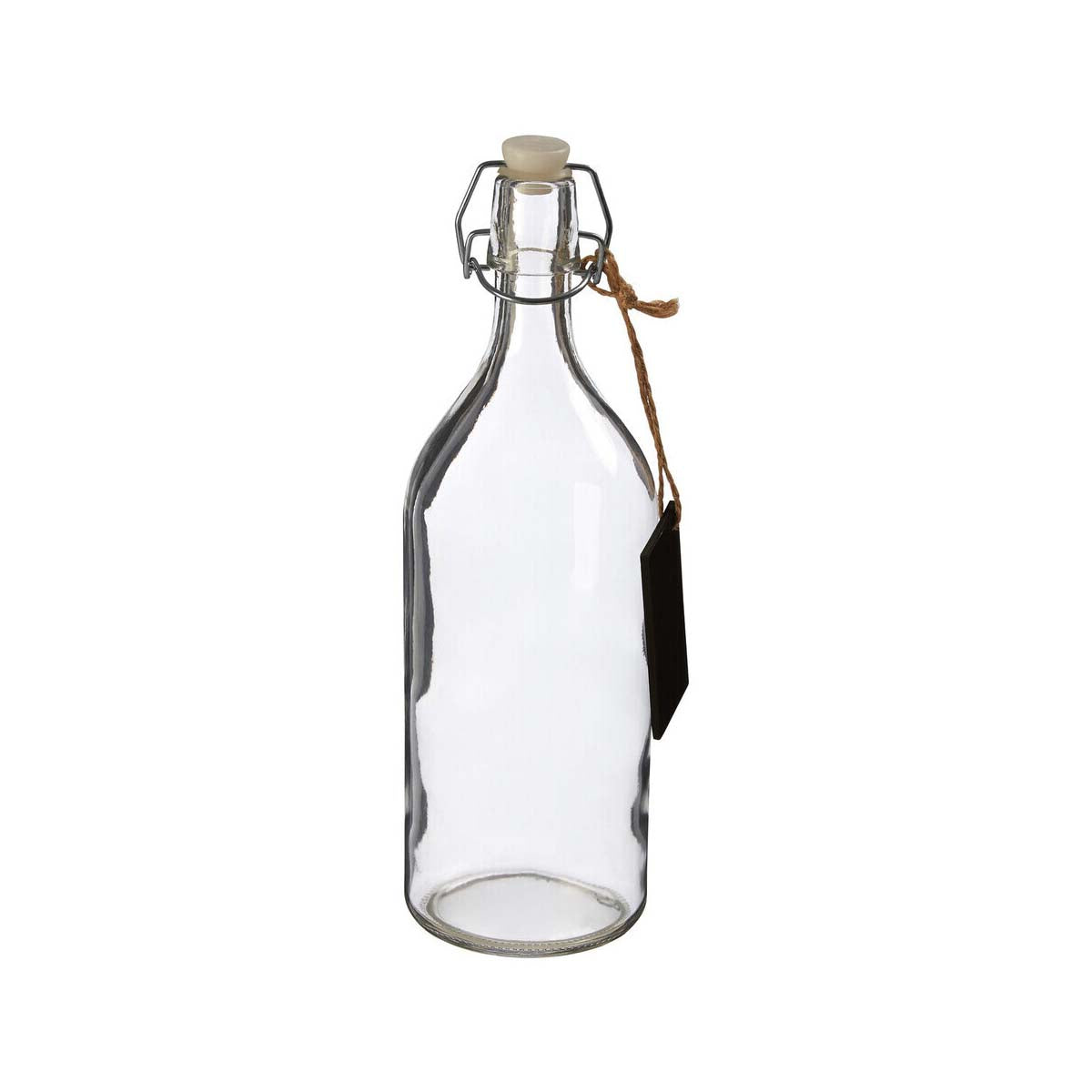 Grocer Glass Bottle With Pine Wood Lid