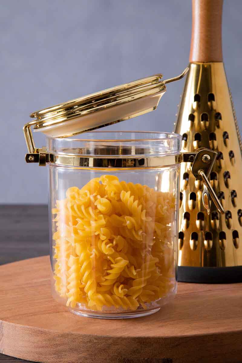 Gozo Jar With Gold Lid 800 ml