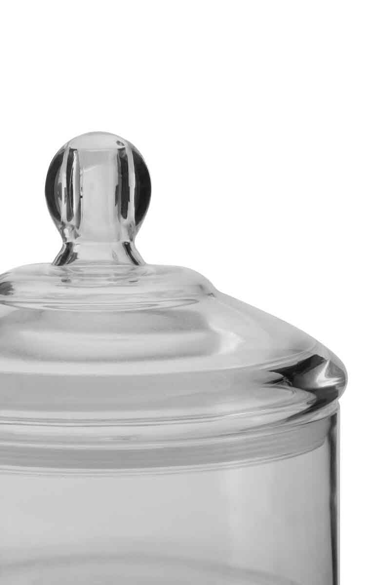 Gozo Transparent Round Jar 600 ml