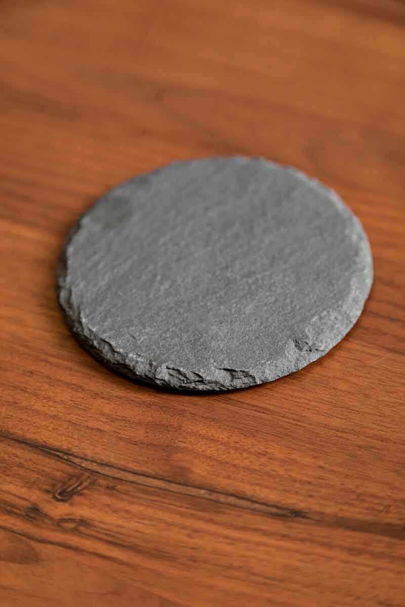 Set Of Four Slate Round Coasters