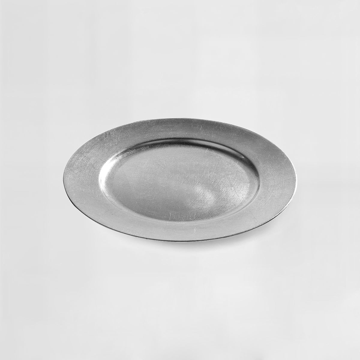 33cm Dia Silver Finish Charger Plate
