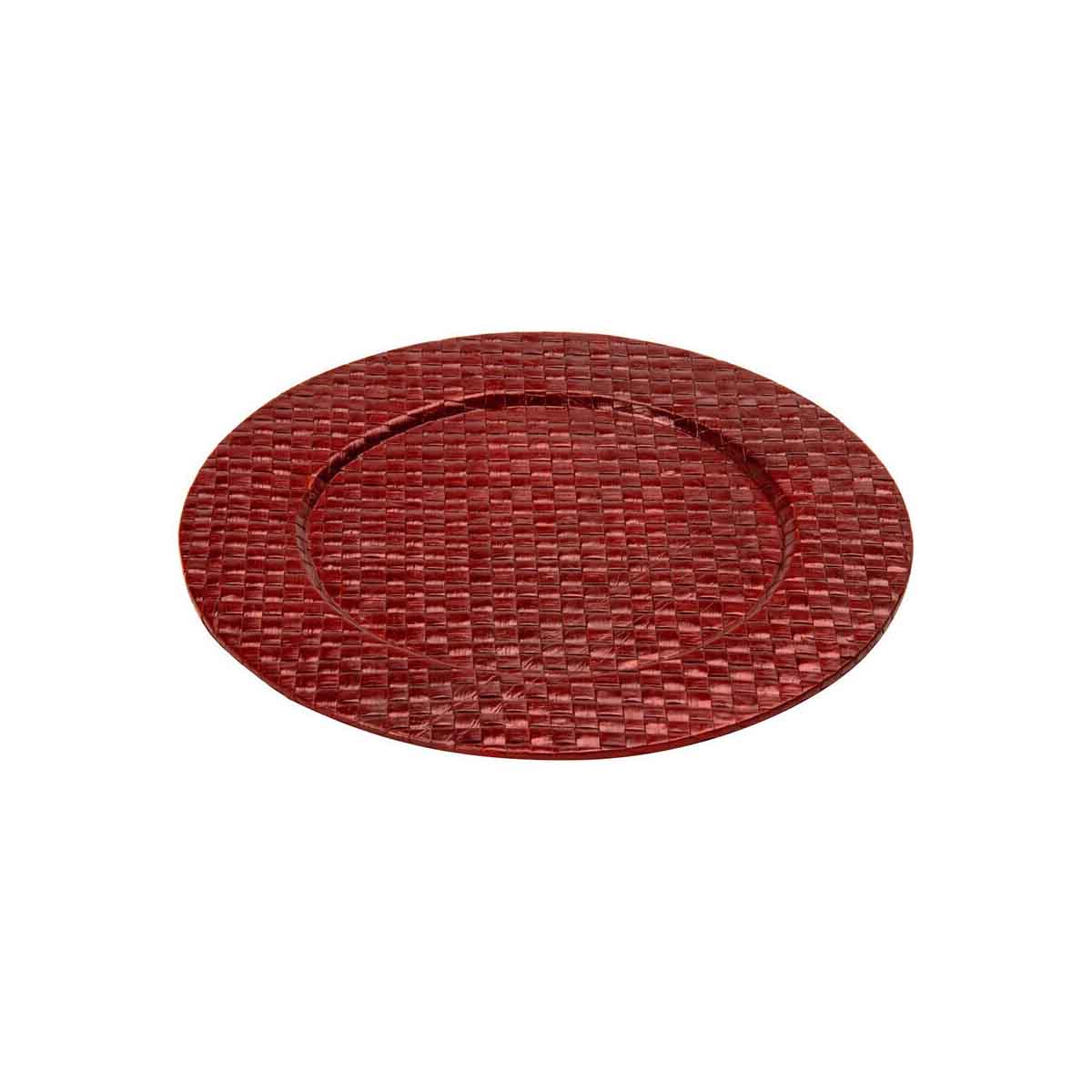 Pandanus Red Charger Plate