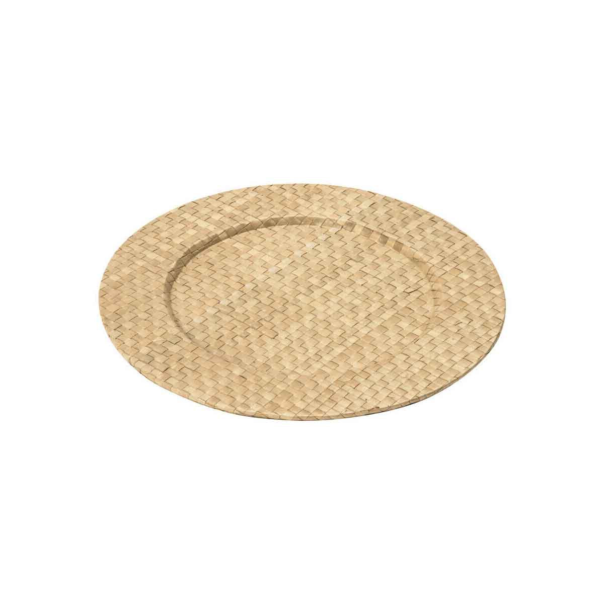 Pandanus Light Natural Charger Plate