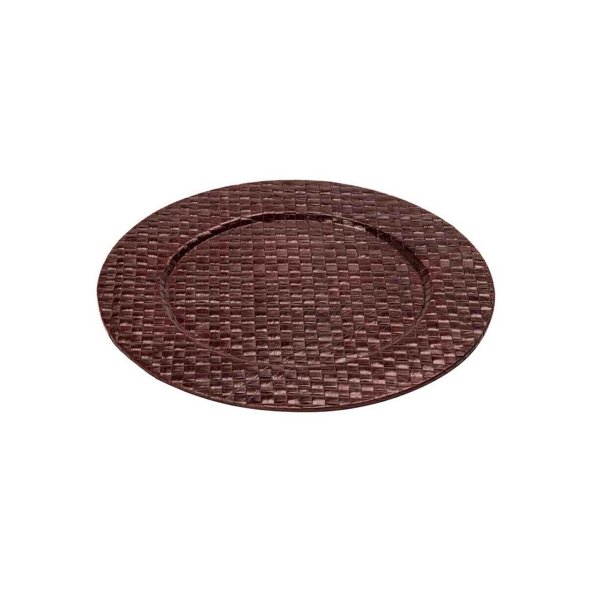 Pandanus Brown Charger Plate