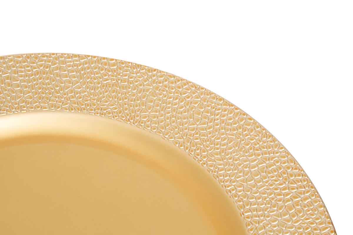 Paxton Gold Pebble Effect Charger Plate