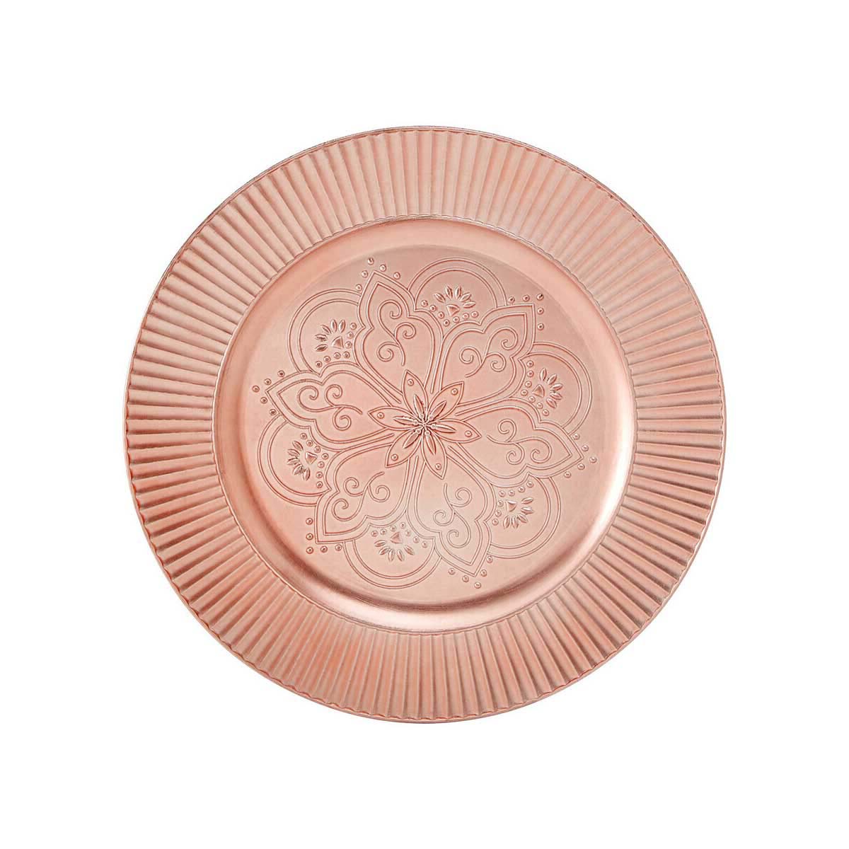 Redbud Rose Gold Charger Plate