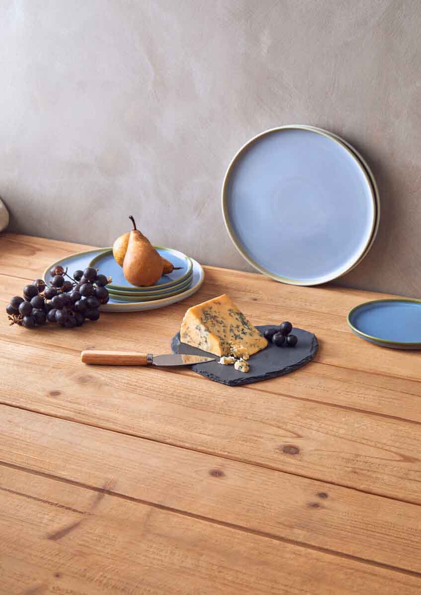 Carter Heart Slate Cheese Board With Knife