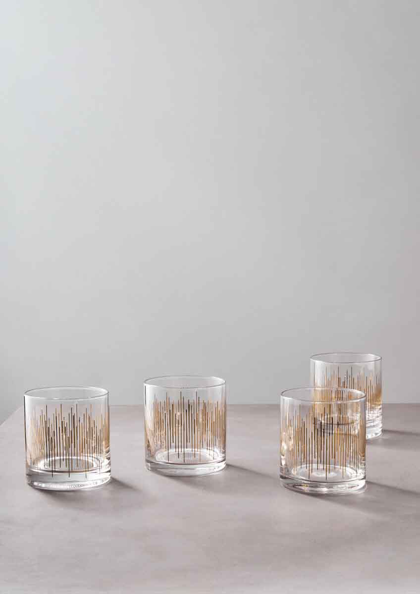 Jazz Glass Tumblers Set of 4