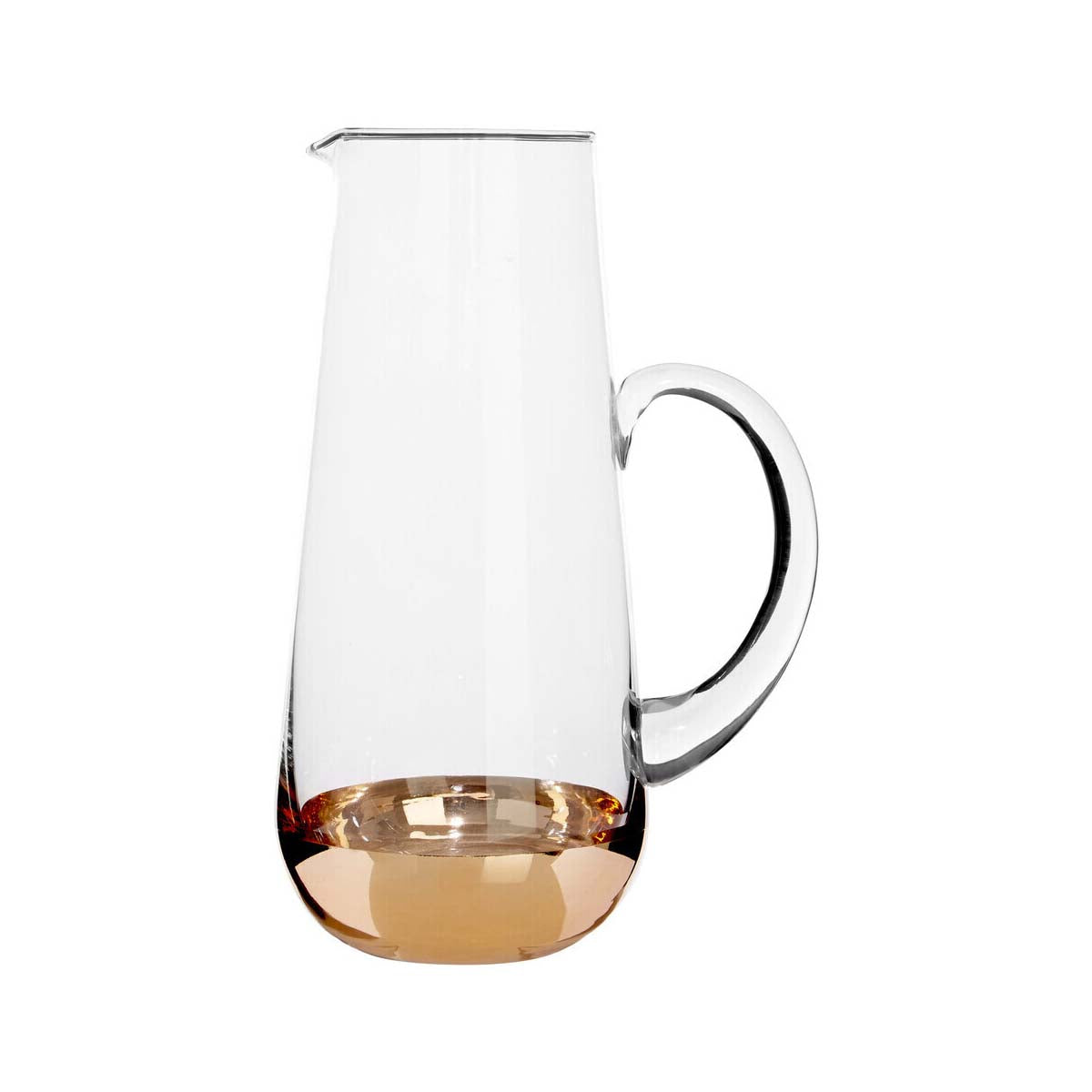 Horizon Clear and Gold Finish Pitcher