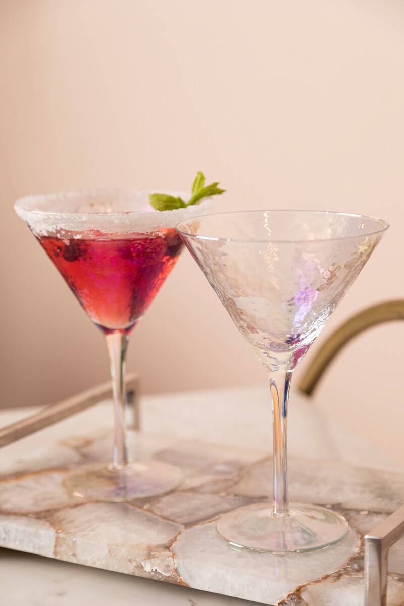 Aurora Set of 2 Lustre Cocktail Glasses