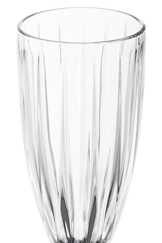 Beaufort Set of 4 Crystal Champagne Flutes