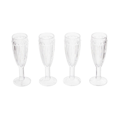 Auclair Set Of Four Champagne Glasses