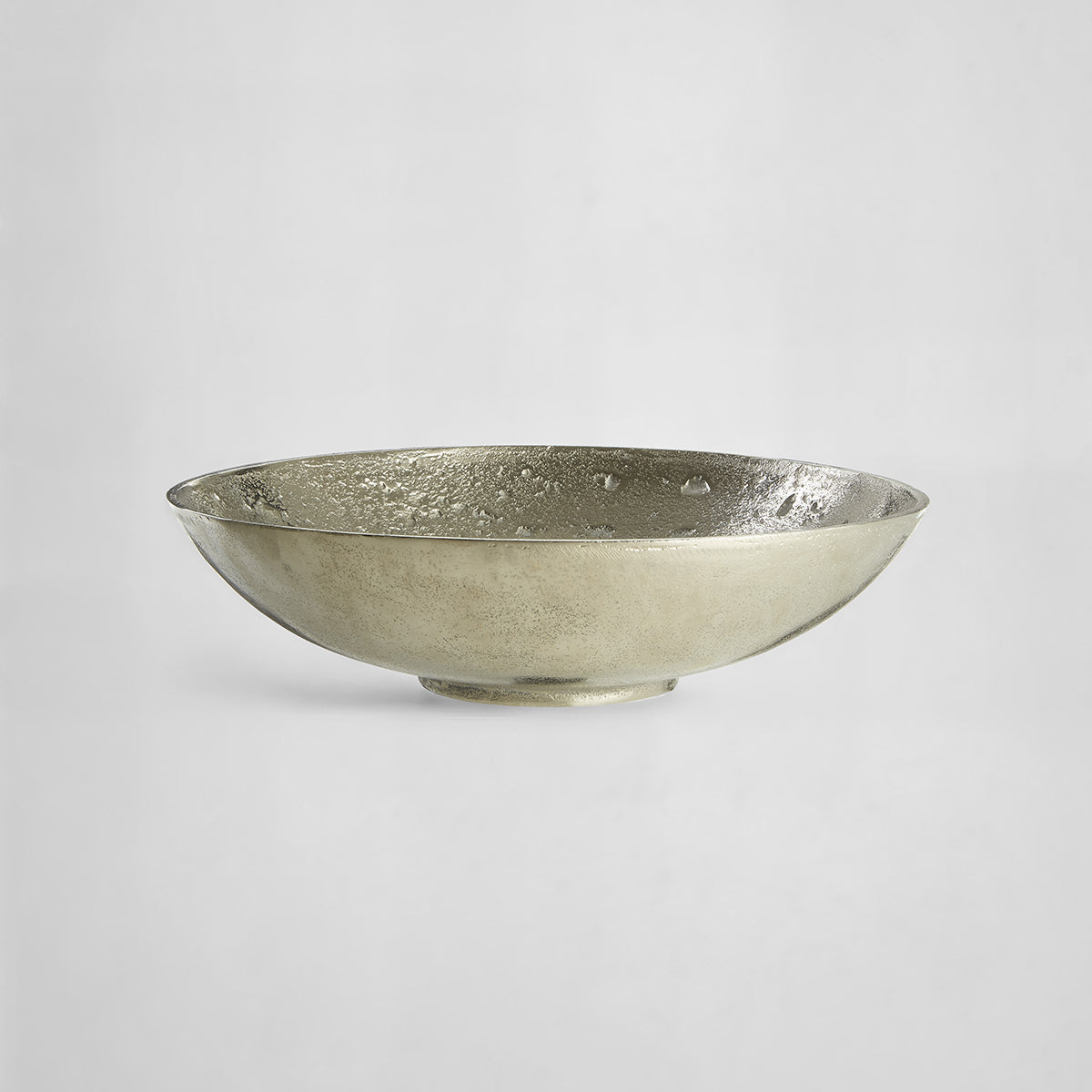 Hempstead Large Nickel Finish Bowl