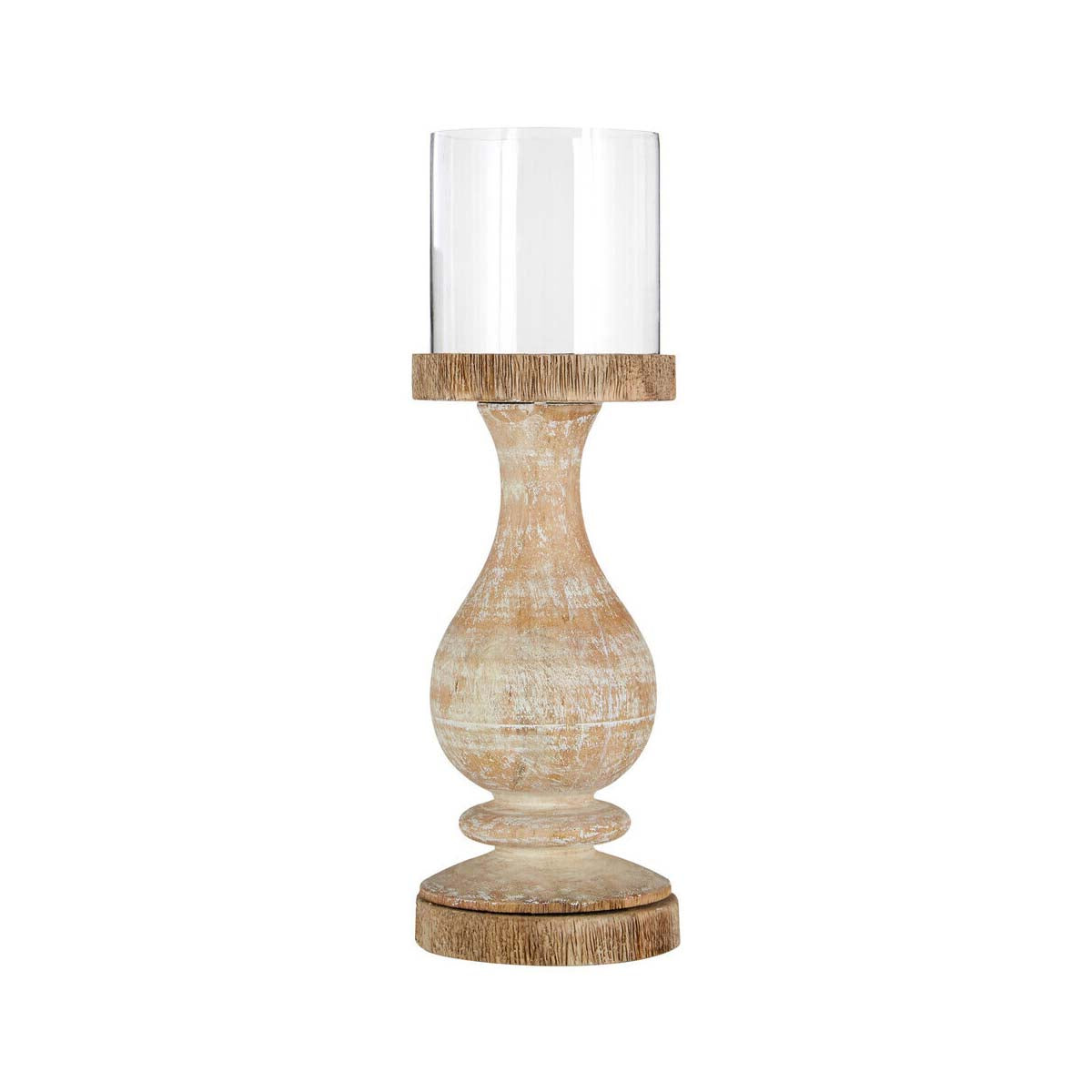 Mango Wood Pillar Candle Holder