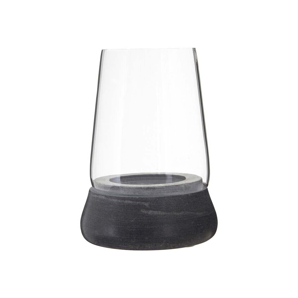 Kira Complements Grey Marble And Glass Candle Holder