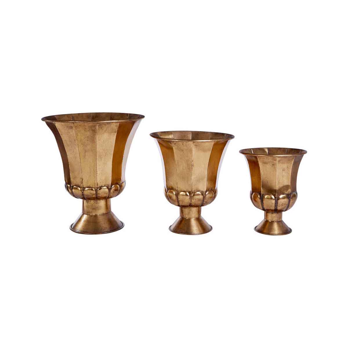 Reza Oversized Gold Finish Planters