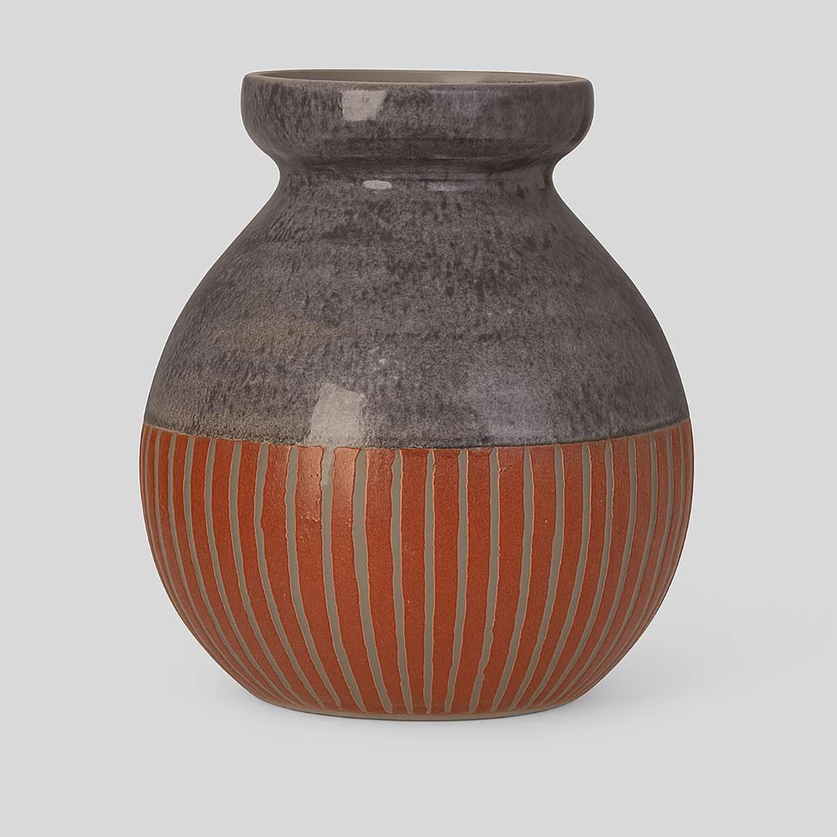 Nova Orange Earthenware Vase