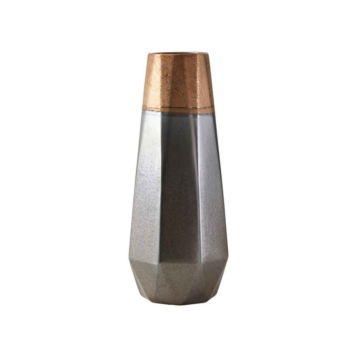 Jet Small Metallic Vase