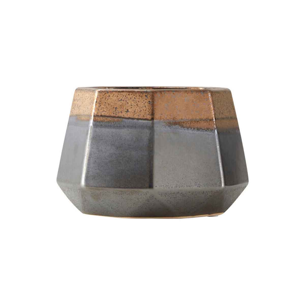 Jet Small Metallic Planter