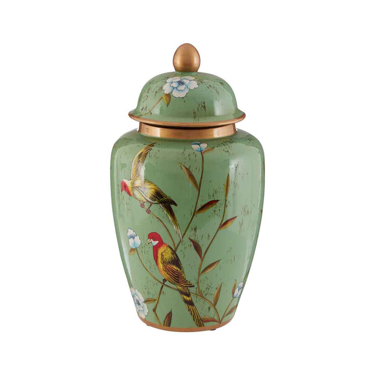 Tropical Turquoise Large Ceramic Jar