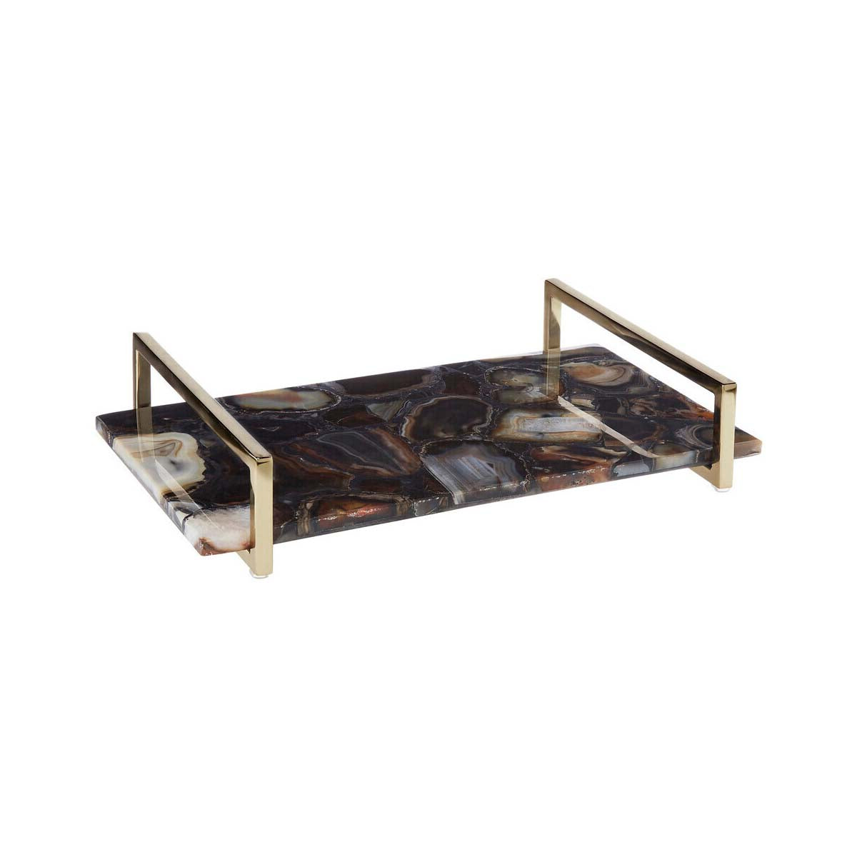 Bowerbird Black Agate Large Tray