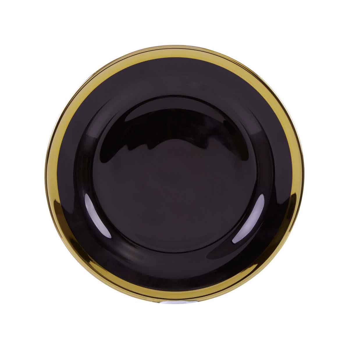 Ida 21cm Black Glass Side Plate