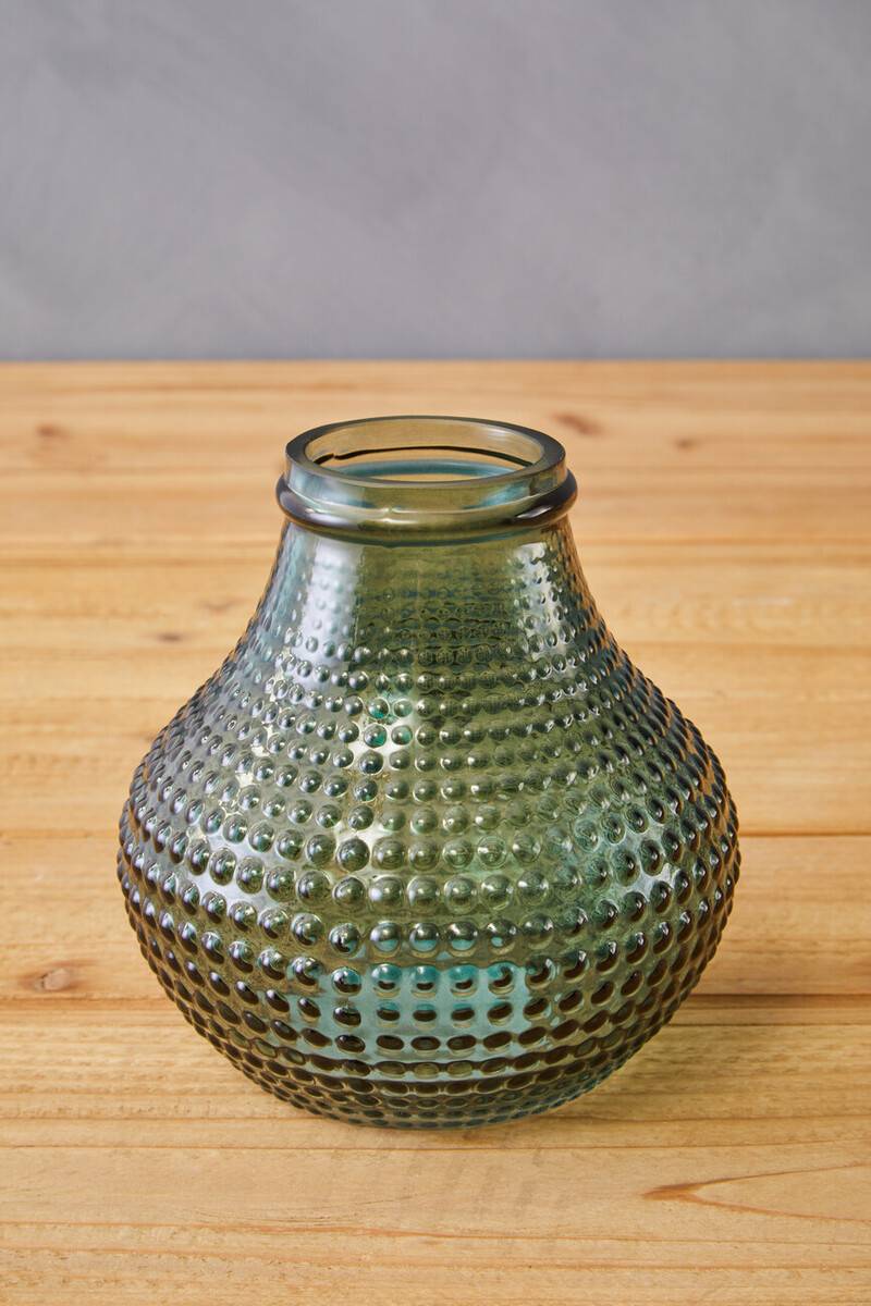 Bolla Small Green Glass Vase