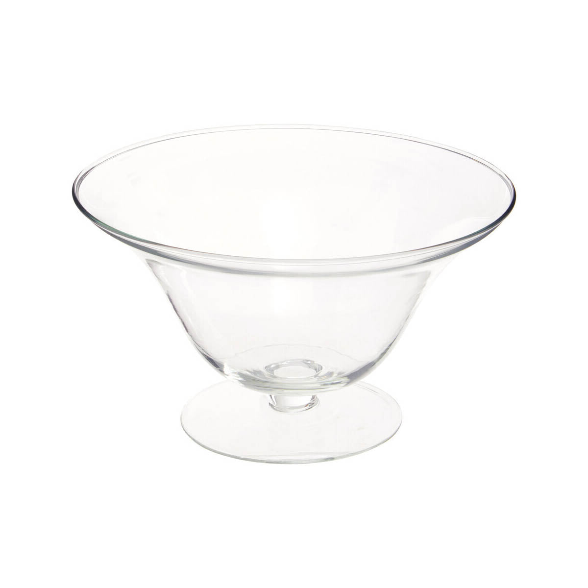 Ambra Clear Glass Fluted Bowl.