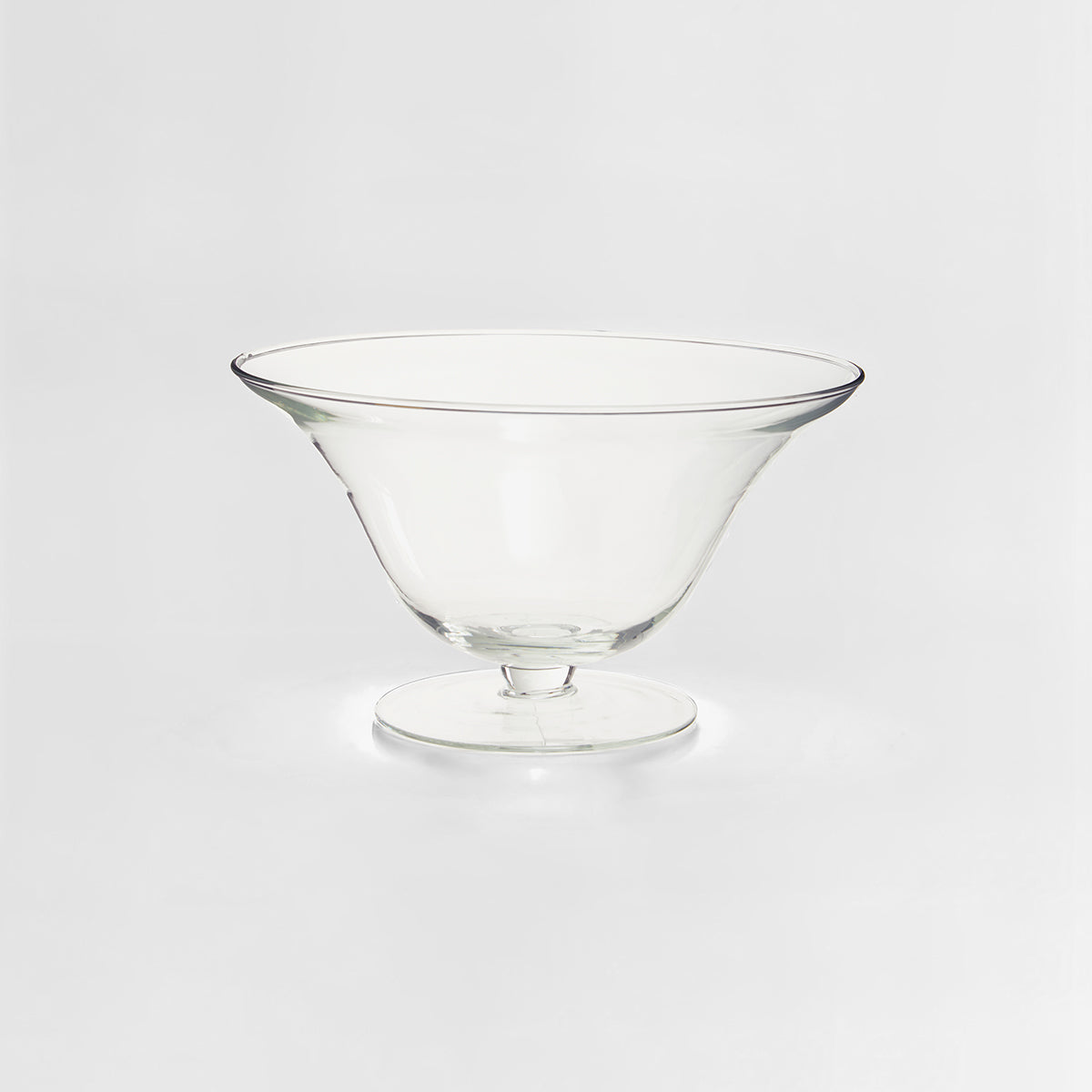 Ambra Clear Glass Fluted Bowl.